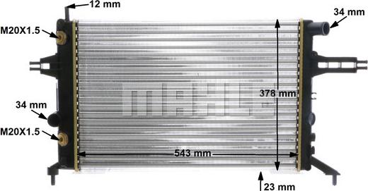 MAHLE CR 650 000S - Radiator, racire motor aaoparts.ro