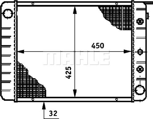 MAHLE CR 653 000S - Radiator, racire motor aaoparts.ro