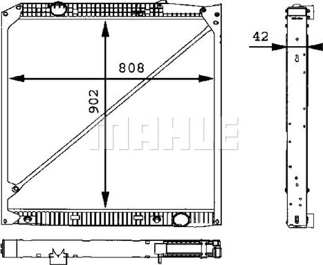 MAHLE CR 669 000P - Radiator, racire motor aaoparts.ro