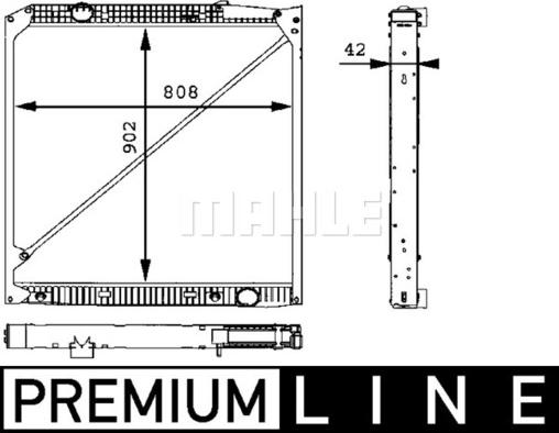 MAHLE CR 669 000P - Radiator, racire motor aaoparts.ro