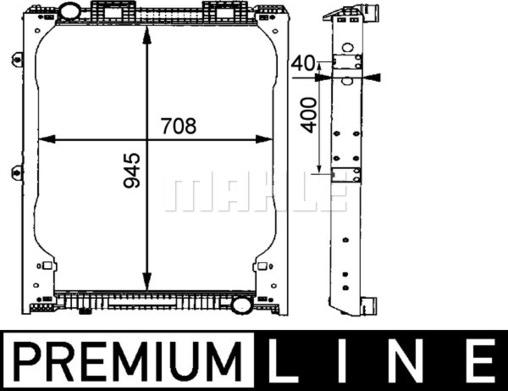 MAHLE CR 685 000P - Radiator, racire motor aaoparts.ro