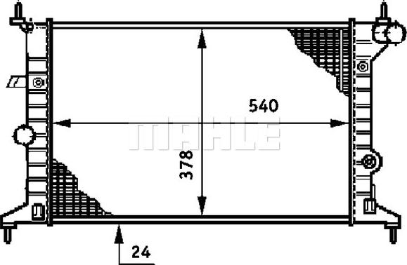 MAHLE CR 636 000S - Radiator, racire motor aaoparts.ro