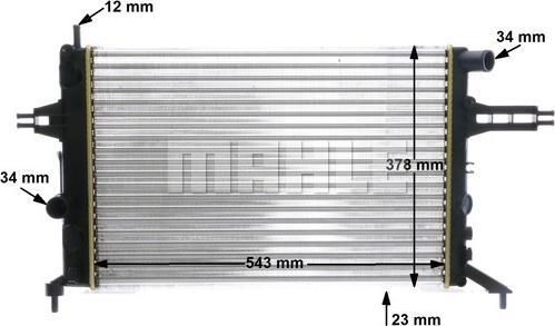 MAHLE CR 637 000S - Radiator, racire motor aaoparts.ro