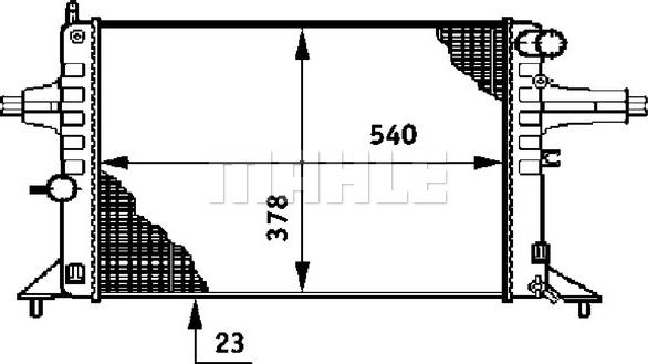 MAHLE CR 637 000S - Radiator, racire motor aaoparts.ro