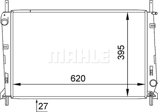 MAHLE CR 629 000S - Radiator, racire motor aaoparts.ro