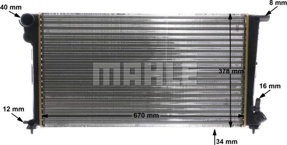 MAHLE CR 624 000S - Radiator, racire motor aaoparts.ro