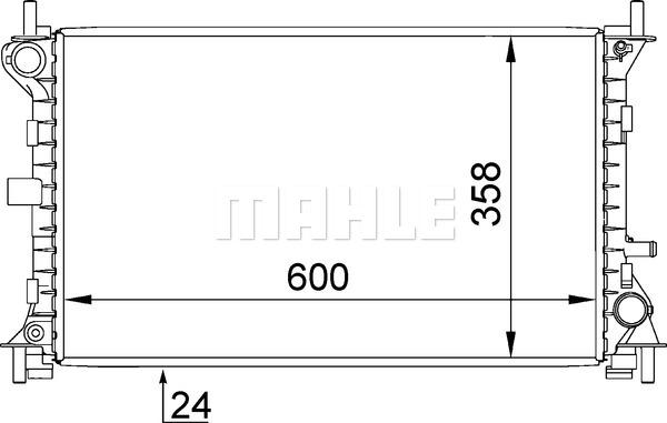 MAHLE CR 628 000S - Radiator, racire motor aaoparts.ro