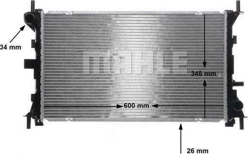 MAHLE CR 628 000S - Radiator, racire motor aaoparts.ro