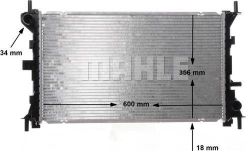 MAHLE CR 627 000S - Radiator, racire motor aaoparts.ro