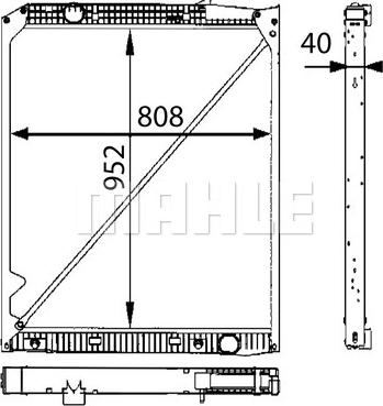 MAHLE CR 670 000P - Radiator, racire motor aaoparts.ro