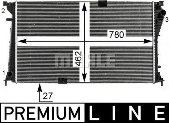 MAHLE CR 19 000P - Radiator, racire motor aaoparts.ro