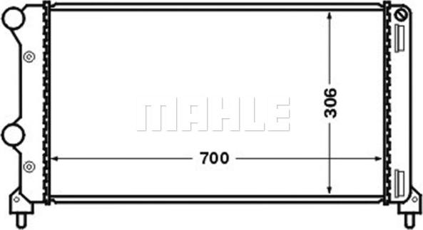 MAHLE CR 1448 000S - Radiator, racire motor aaoparts.ro