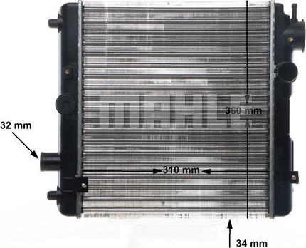 MAHLE CR 145 000S - Radiator, racire motor aaoparts.ro