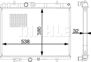 MAHLE CR 1599 000S - Radiator, racire motor aaoparts.ro