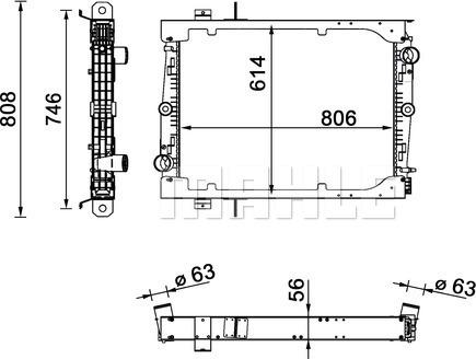 MAHLE CR 1549 000S - Radiator, racire motor aaoparts.ro