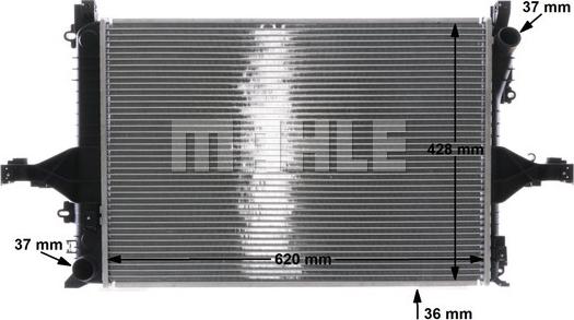 MAHLE CR 1546 000S - Radiator, racire motor aaoparts.ro