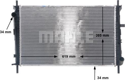 MAHLE CR 154 000S - Radiator, racire motor aaoparts.ro