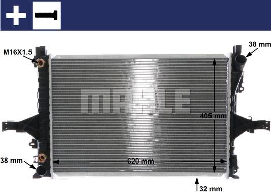 MAHLE CR 1547 000S - Radiator, racire motor aaoparts.ro