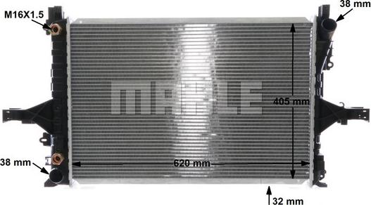 MAHLE CR 1547 000S - Radiator, racire motor aaoparts.ro