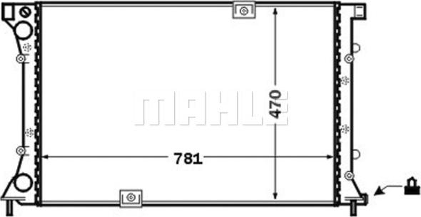 MAHLE CR 1505 000S - Radiator, racire motor aaoparts.ro