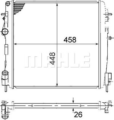 MAHLE CR 1506 000S - Radiator, racire motor aaoparts.ro