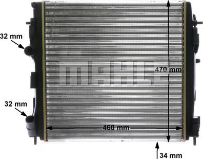 MAHLE CR 1506 000S - Radiator, racire motor aaoparts.ro