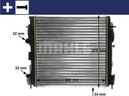 MAHLE CR 1506 000S - Radiator, racire motor aaoparts.ro