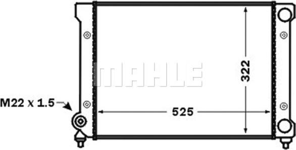 MAHLE CR 1532 000S - Radiator, racire motor aaoparts.ro