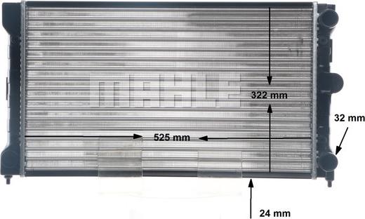 MAHLE CR 1532 000S - Radiator, racire motor aaoparts.ro