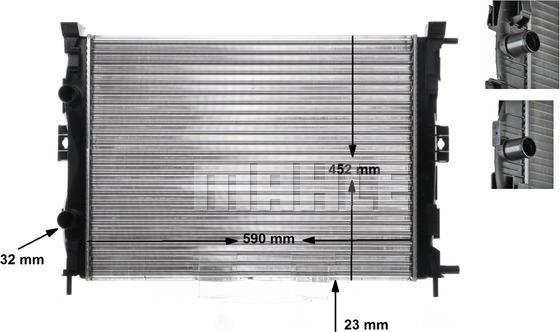 MAHLE CR 1690 000S - Radiator, racire motor aaoparts.ro