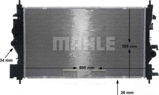 MAHLE CR 1697 000S - Radiator, racire motor aaoparts.ro