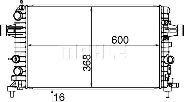 MAHLE CR 1091 000S - Radiator, racire motor aaoparts.ro