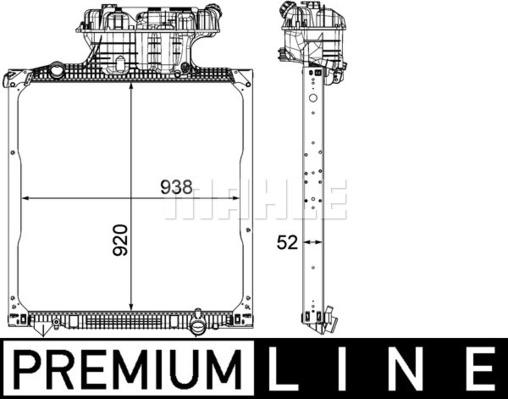 MAHLE CR 1040 000P - Radiator, racire motor aaoparts.ro