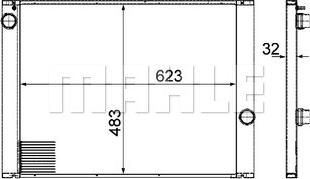 MAHLE CR 1067 000P - Radiator, racire motor aaoparts.ro