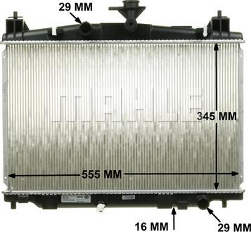 MAHLE CR 1071 000S - Radiator, racire motor aaoparts.ro