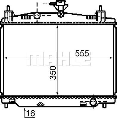 MAHLE CR 1071 000S - Radiator, racire motor aaoparts.ro