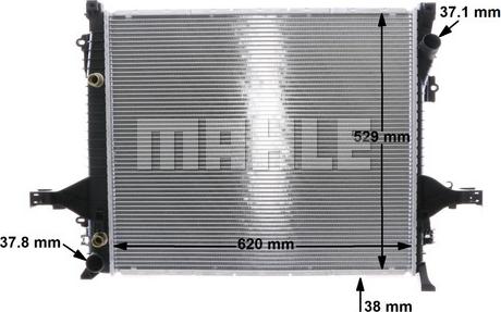 MAHLE CR 1191 000S - Radiator, racire motor aaoparts.ro