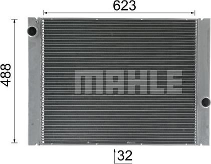 MAHLE CR 1159 000P - Radiator, racire motor aaoparts.ro