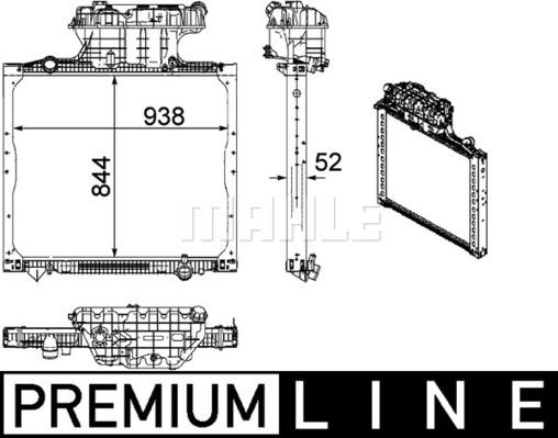 MAHLE CR 1167 000P - Radiator, racire motor aaoparts.ro