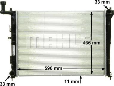 MAHLE CR 1118 000P - Radiator, racire motor aaoparts.ro