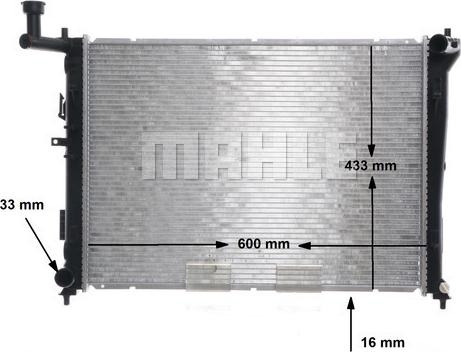 MAHLE CR 1118 000S - Radiator, racire motor aaoparts.ro