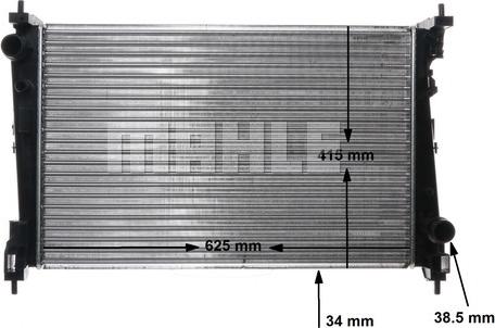 MAHLE CR 1112 000S - Radiator, racire motor aaoparts.ro