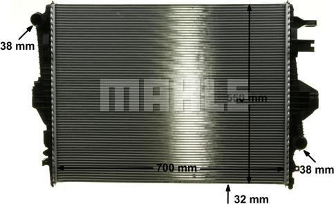 MAHLE CR 1183 000P - Radiator, racire motor aaoparts.ro