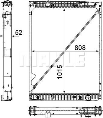 MAHLE CR 1174 000P - Radiator, racire motor aaoparts.ro