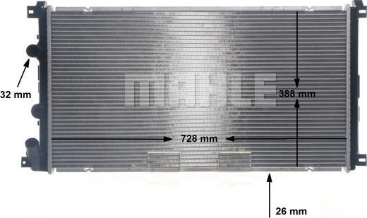 MAHLE CR 13 000S - Radiator, racire motor aaoparts.ro