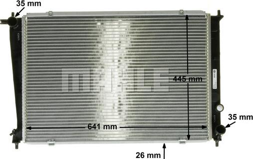 MAHLE CR 1316 000P - Radiator, racire motor aaoparts.ro