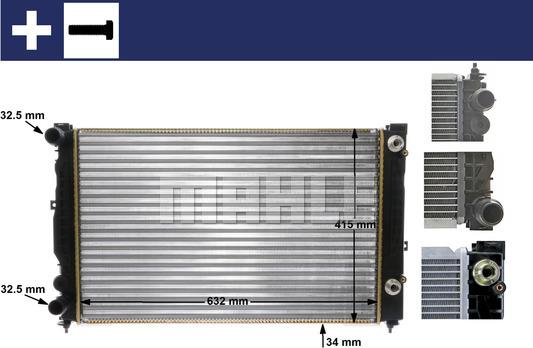 MAHLE CR 132 000S - Radiator, racire motor aaoparts.ro