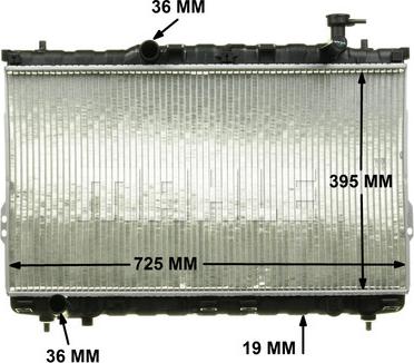 MAHLE CR 1297 000P - Radiator, racire motor aaoparts.ro