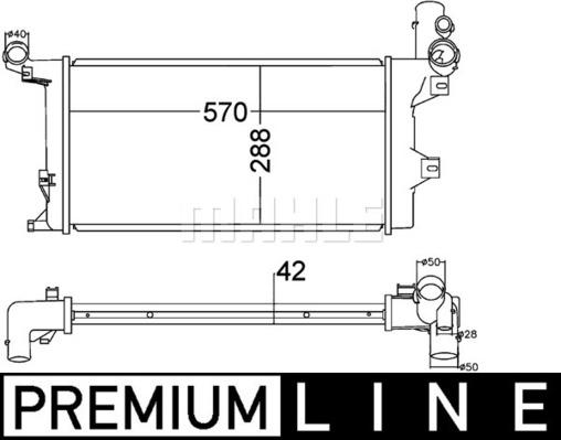 MAHLE CR 1218 000P - Radiator, racire motor aaoparts.ro