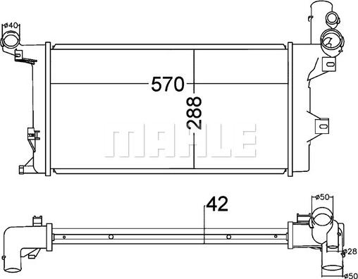 MAHLE CR 1218 000P - Radiator, racire motor aaoparts.ro